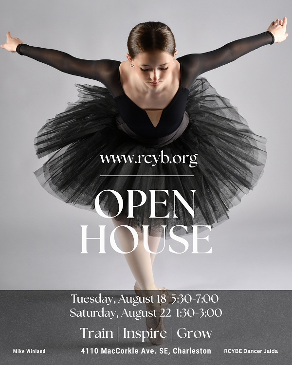 	<p>Join us for our Open House!</p>
<p>Tuesday, August 18  5:30-7:00<br />
Saturday, August 22 1:30-3:00</p>
<p>4110 MacCorkle Ave. SE<br />
Charleston, WV 25304</p>
